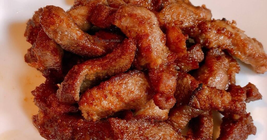 สูตรหมักหมูสามชั้นทอด