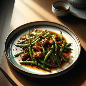 ถั่วแขกผัดพริกเกลือ