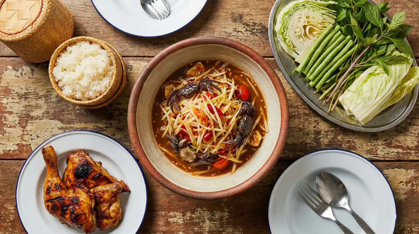 ส้มตำปูปลาร้า สูตรทำขาย แซ่บ นัว กลิ่นหอมปลาร้า