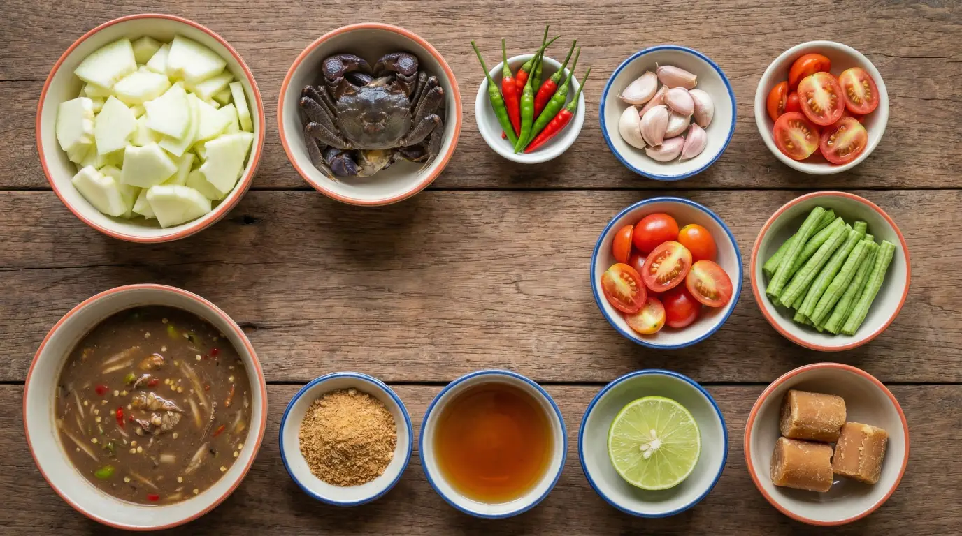 ส้มตำปูปลาร้า สูตรทำขาย แซ่บ นัว กลิ่นหอมปลาร้า