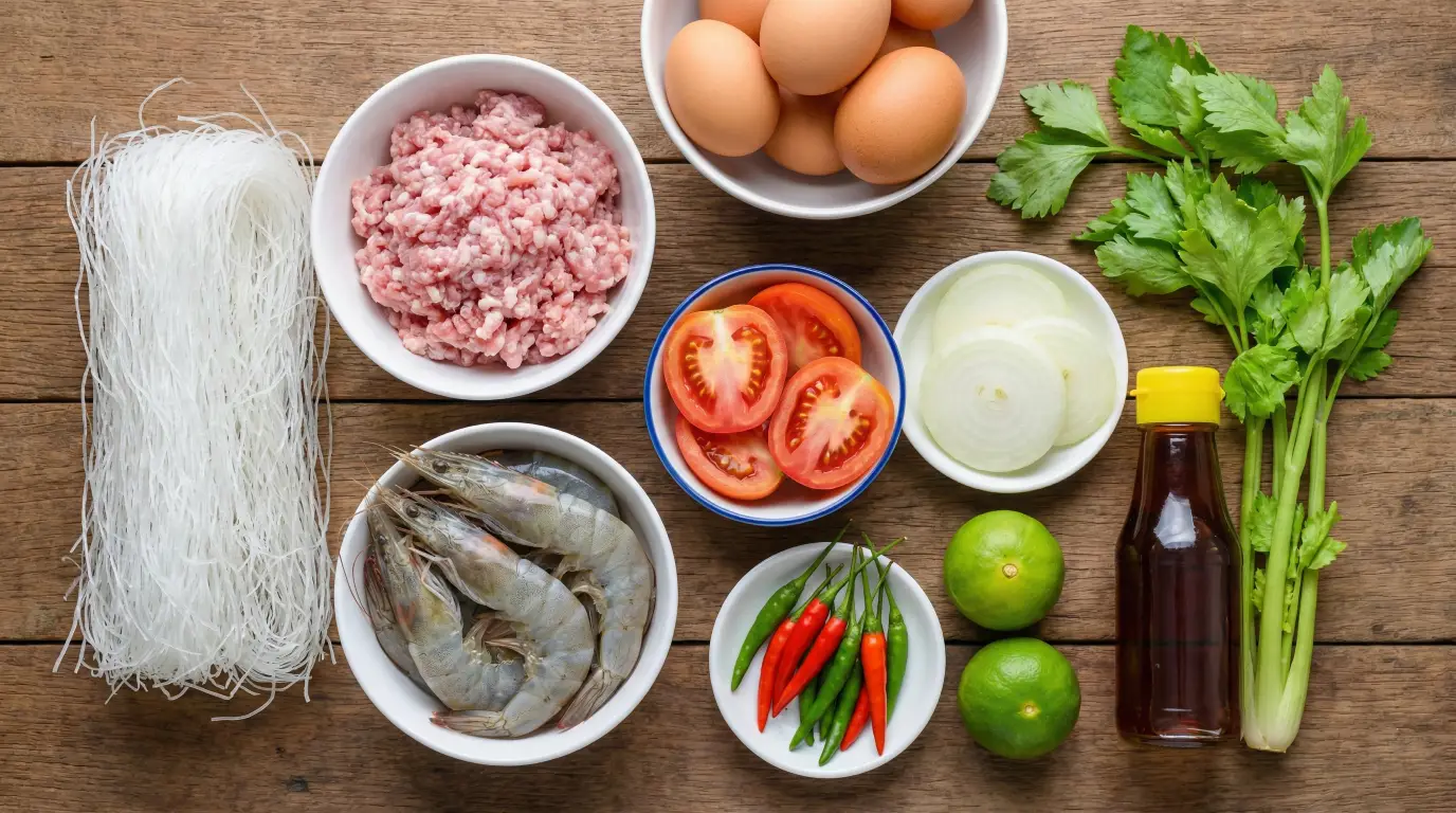 ยำวุ้นเส้น ครบรส เปรี้ยวหวานเผ็ด ทำง่าย