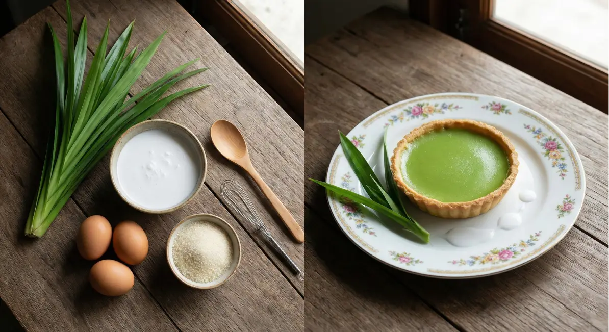 ทาร์ตสังขยาใบเตย