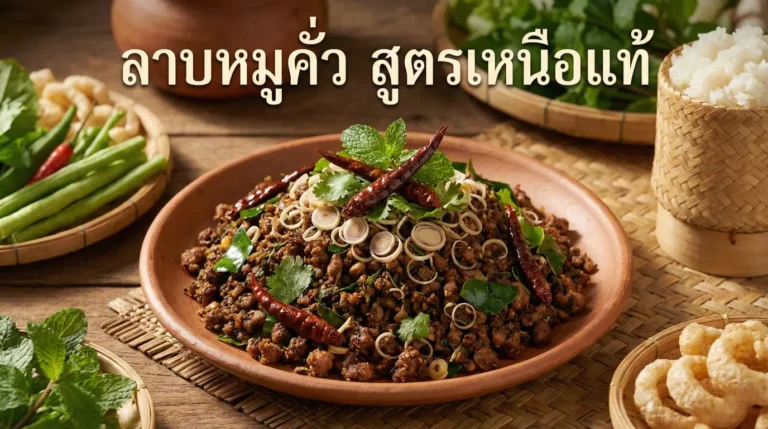 ลาบหมูคั่ว สูตรเหนือ