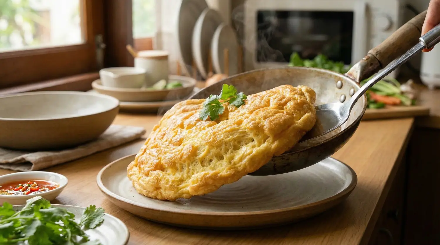 วิธีทำไข่เจียวฟูนุ่ม