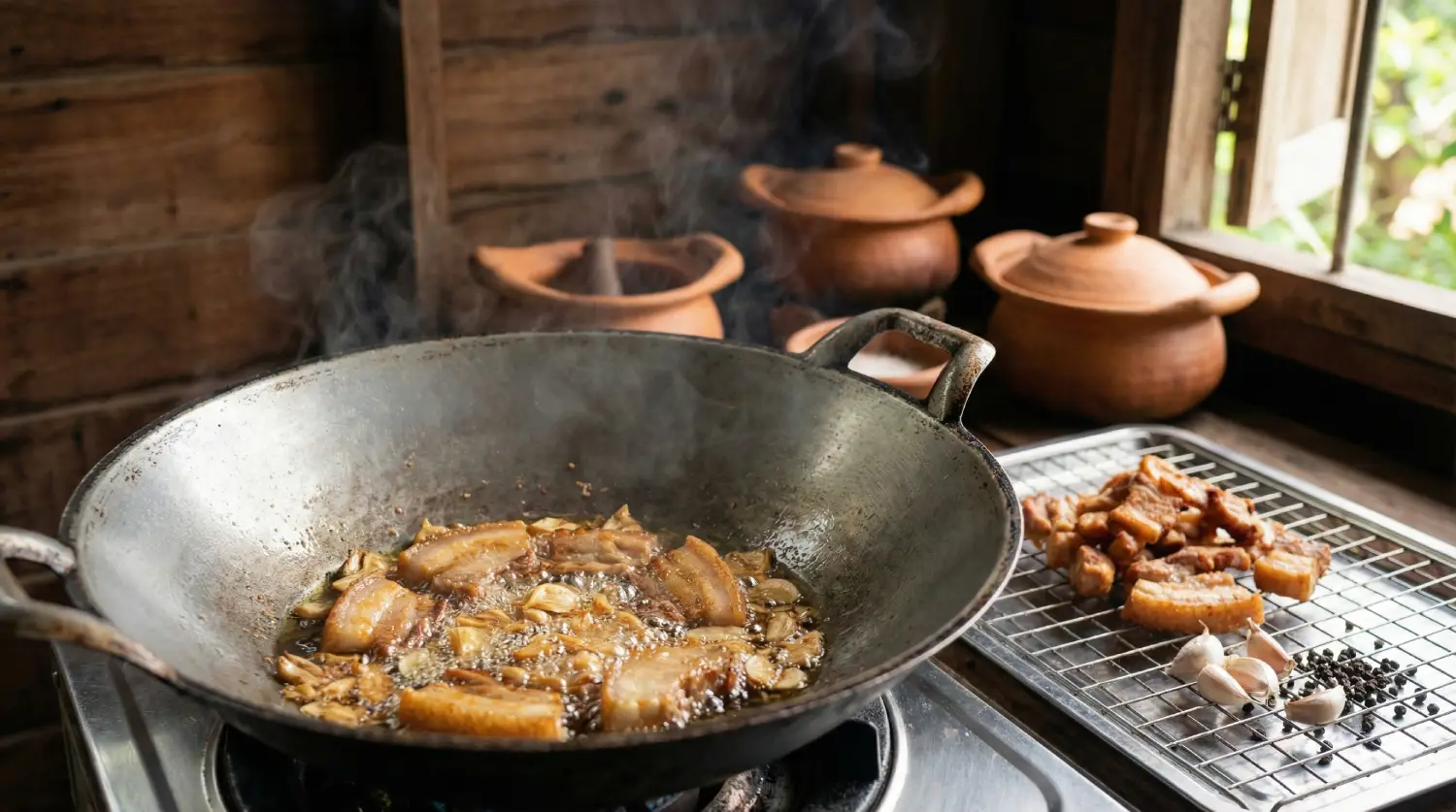 หมูทอดกระเทียมสูตรเด็ด (2)