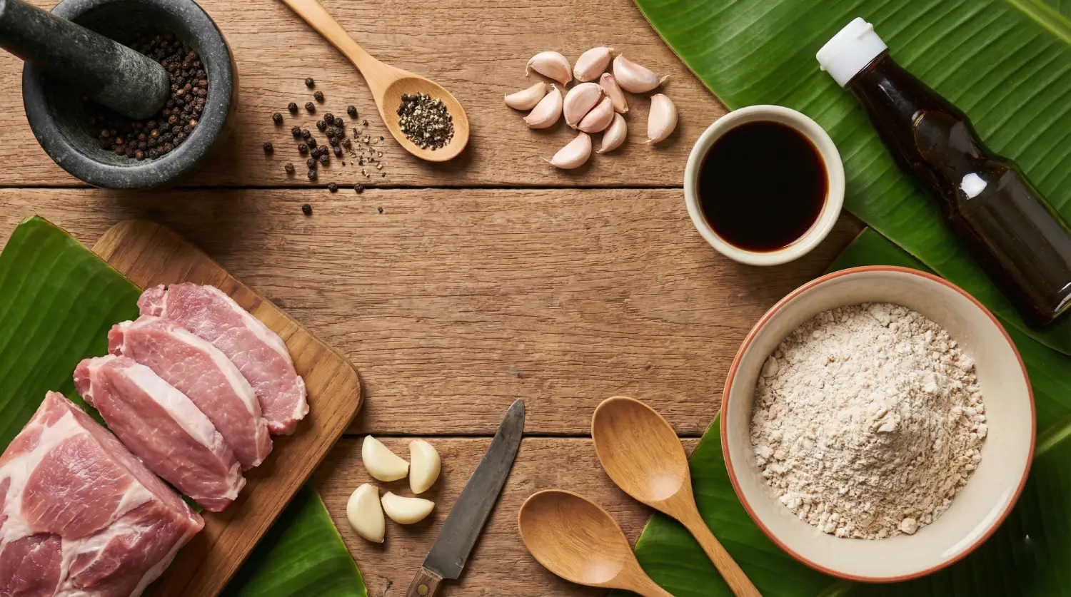 หมูทอดกระเทียมสูตรเด็ด (1)