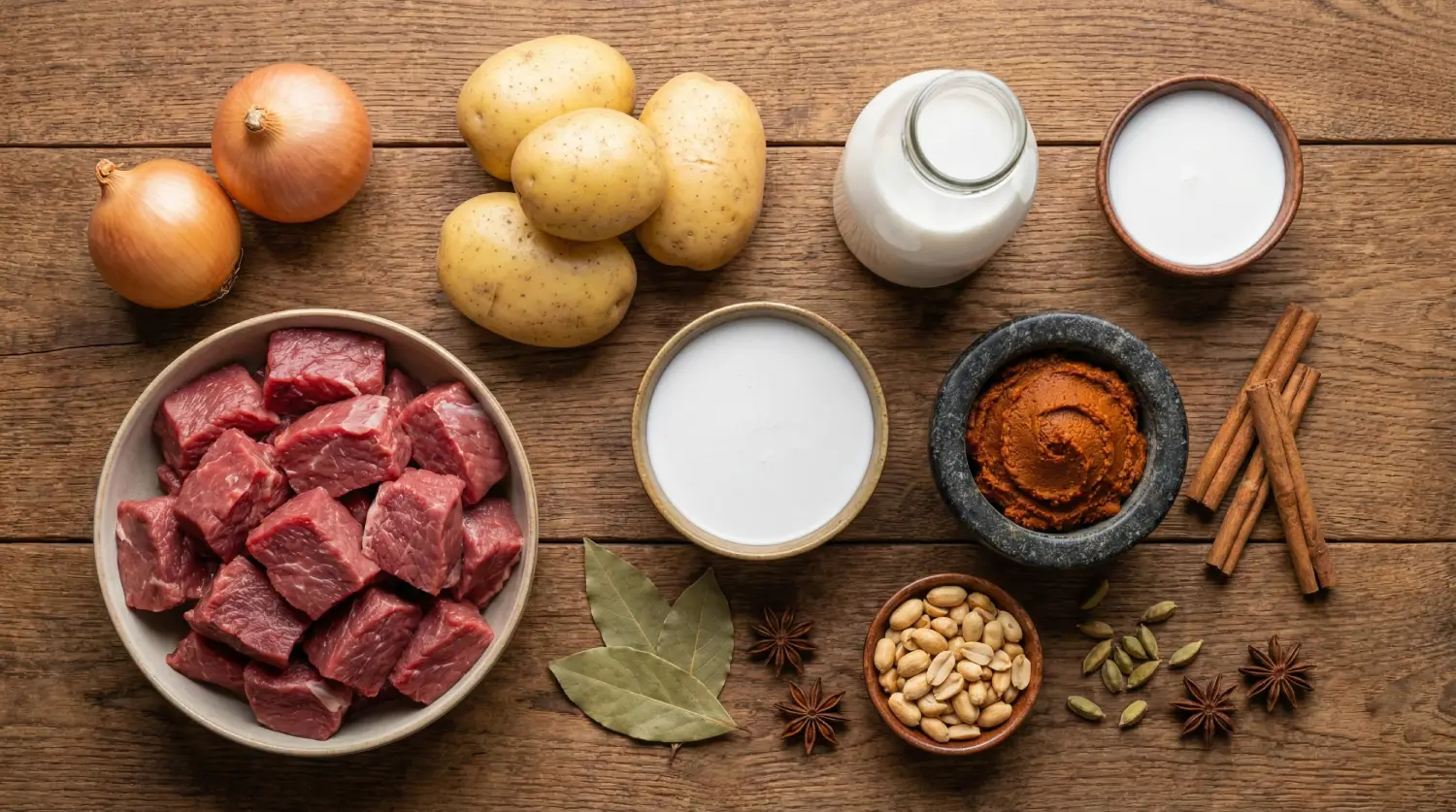 แกงมัสมั่นเนื้อ