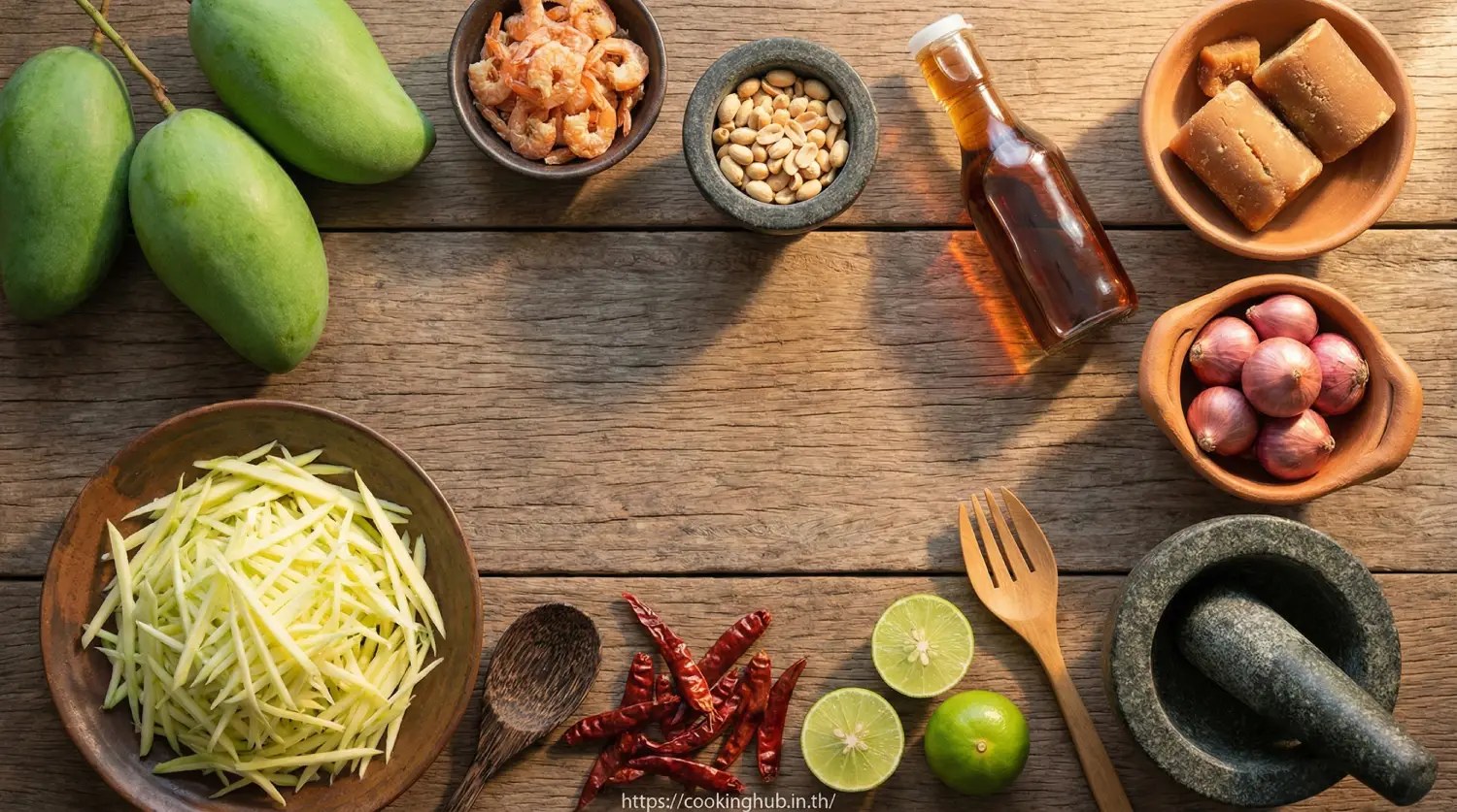 ยำมะม่วงโบราณ รสเปรี้ยวหวานแบบไทยดั้งเดิม