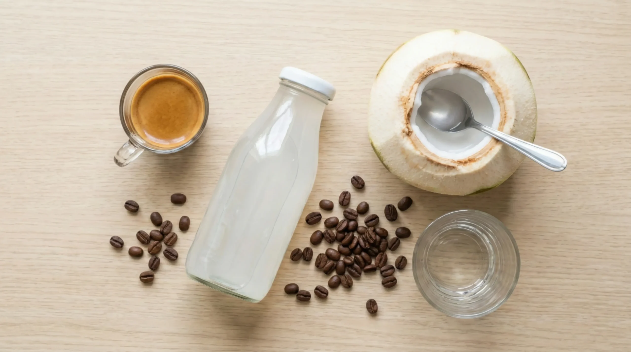 กาแฟน้ำมะพร้าว เครื่องดื่มกาแฟสดชื่น สุขภาพดี