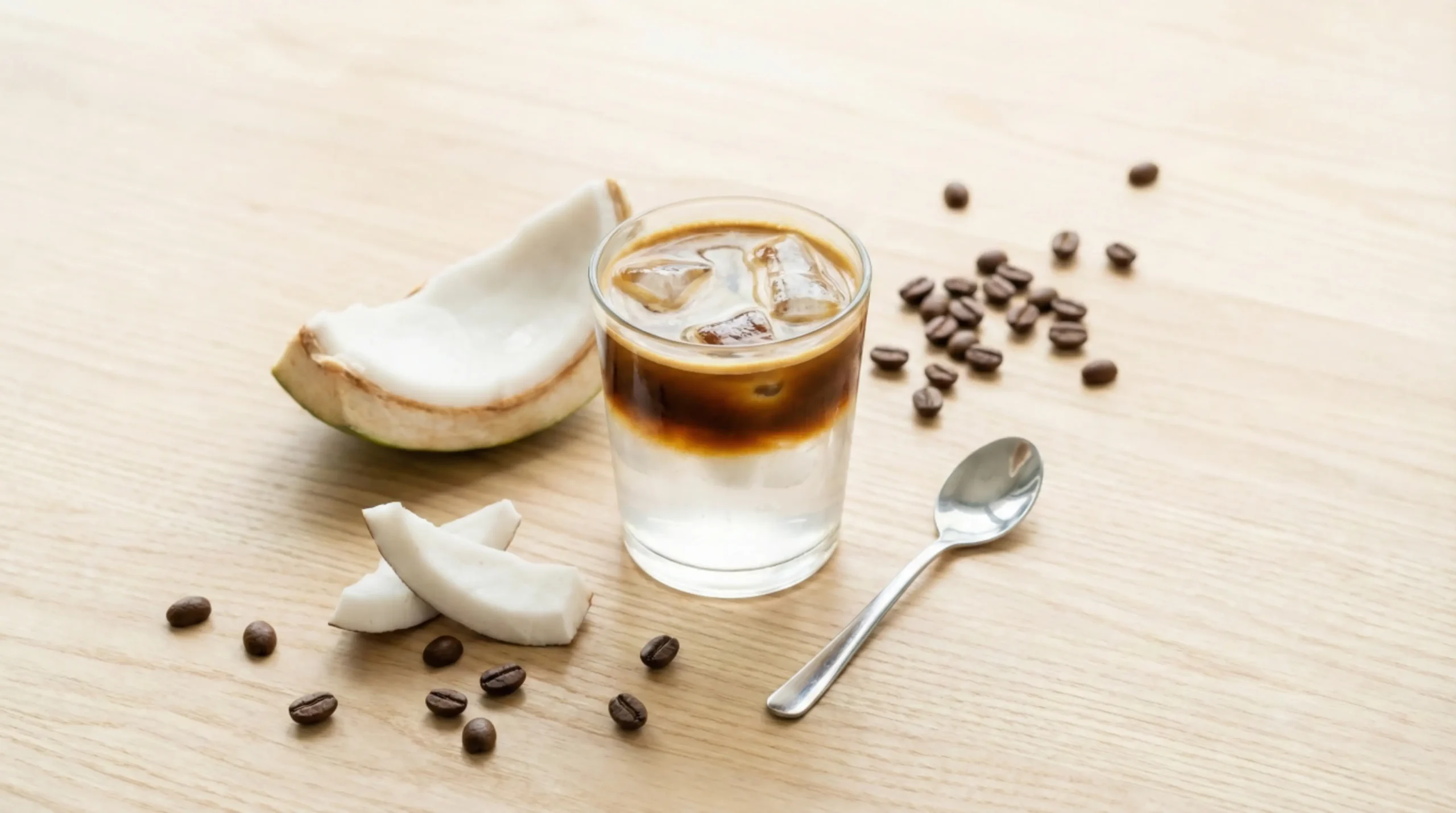 กาแฟน้ำมะพร้าว เครื่องดื่มกาแฟสดชื่น สุขภาพดี