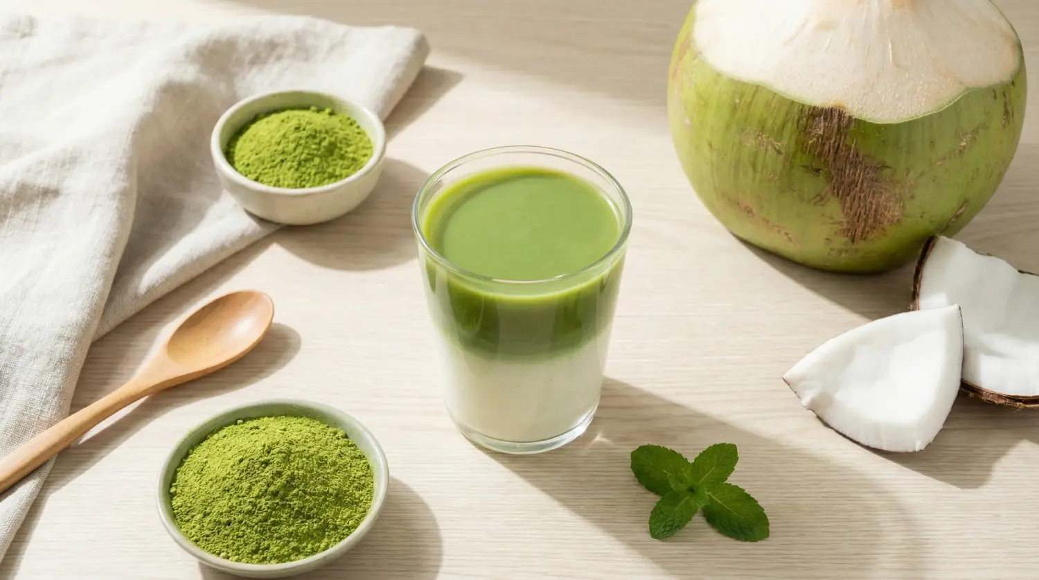 มัทฉะน้ำมะพร้าว (2)