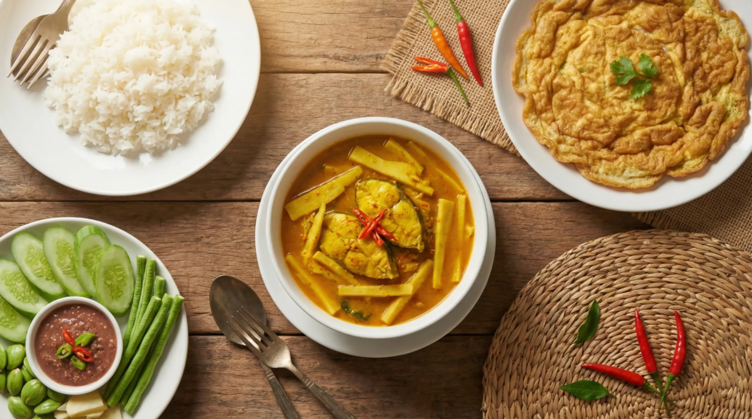 แกงเหลือง อาหารใต้รสจัดจ้าน สีเหลืองจากขมิ้น