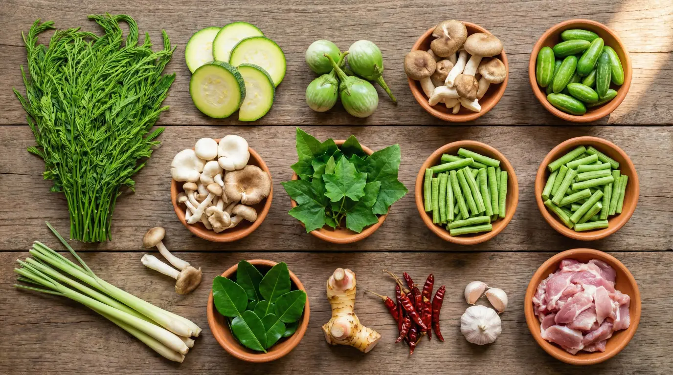 แกงแค อาหารเหนือพื้นบ้าน ผักสมุนไพรแน่น อร่อยสุขภาพดี