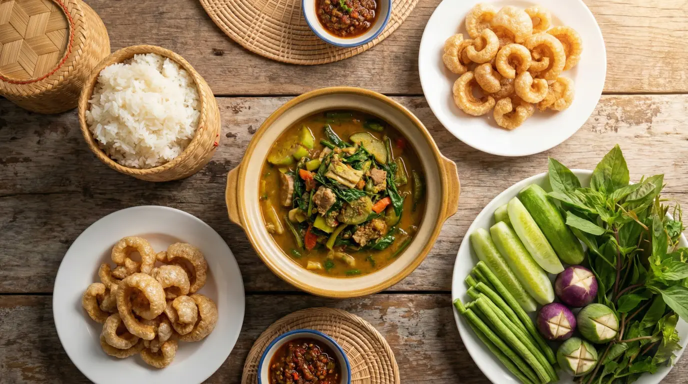 แกงแค อาหารเหนือพื้นบ้าน ผักสมุนไพรแน่น อร่อยสุขภาพดี